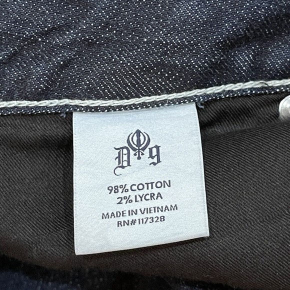 D9 District 9 Slick Womens Bootcut Jeans Size 31 Thick Stitching Dark Wash EUC - Picture 12 of 13